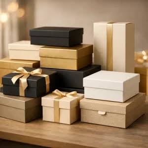 Gift packaging materials at Raw Hub