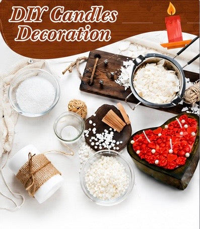 Heart-Shaped Wooden Candle Mould