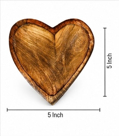 Heart-Shaped Wooden Candle Mould
