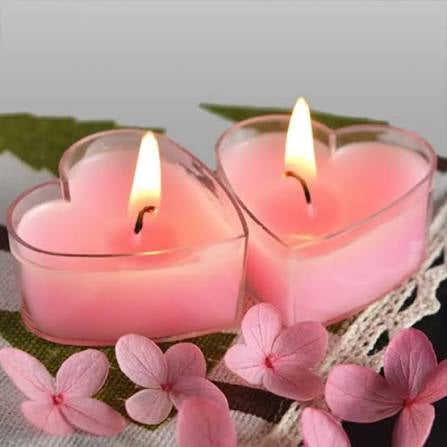 Heart Acrylic Tealight (20pc)