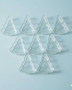 Tree Acrylic Tealight (20pc) — clear tree-shaped cups stacked