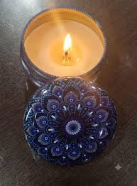 Mandala tin jars (Small) (Pack of 10)