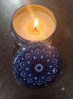 Mandala tin jars (Small) (Pack of 10)