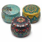 Mandala tin jar (big) (pack of 10)