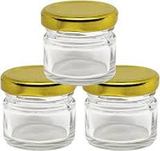 Golden lid jar 30ml (Pack of 10) — empty jars with golden lids
