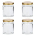 Golden lid jar 150ml (Pack of 6)
