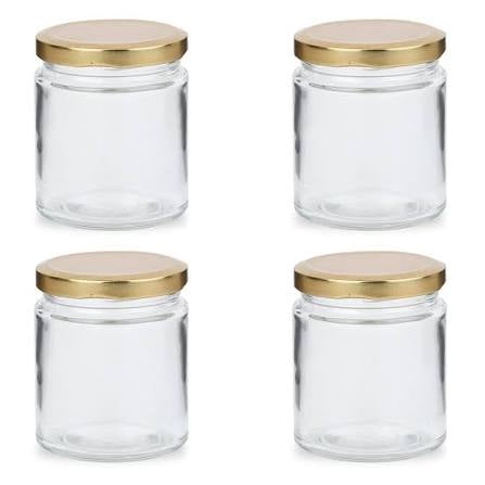 Golden lid jar 150ml (Pack of 6)