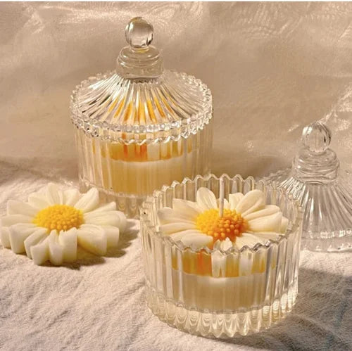 Crystal jar 100 mL (Pack of 6) — jars styled with dried flowers