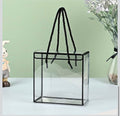 Transparent Gift Boxes – Pack of 6 (Black, 15cm)