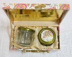 Premium Dry Fruit Gift Box with 2 Designer Glass Jars – Elegant Packaging for Festive & Corporate Gifting