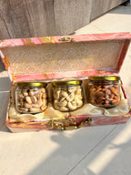 Dry Fruit Gift Box – 3 Jars (Almond, Cashew & Pistachio)