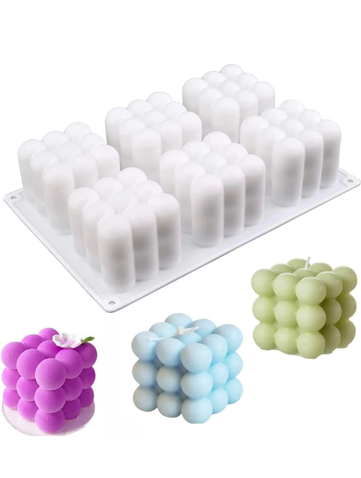 Silicone Bubble Candle Mould – Large