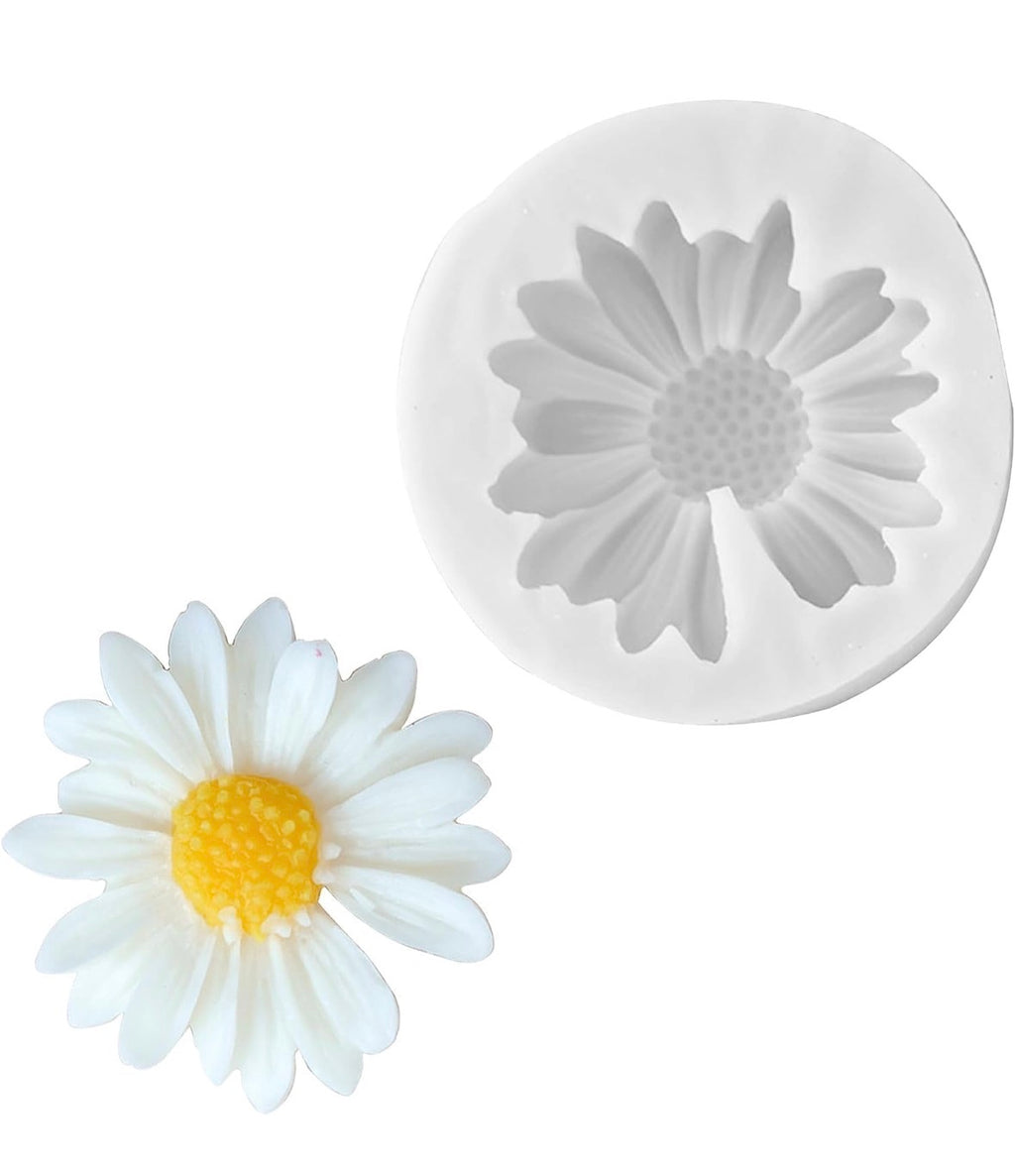 Daisy Flower Silicone Candle Mould – Single Large