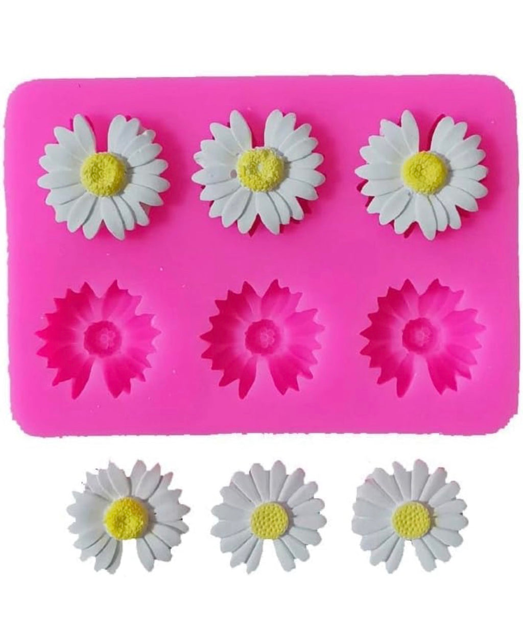 Daisy Flower Silicone Candle Mould – Multi Cavity