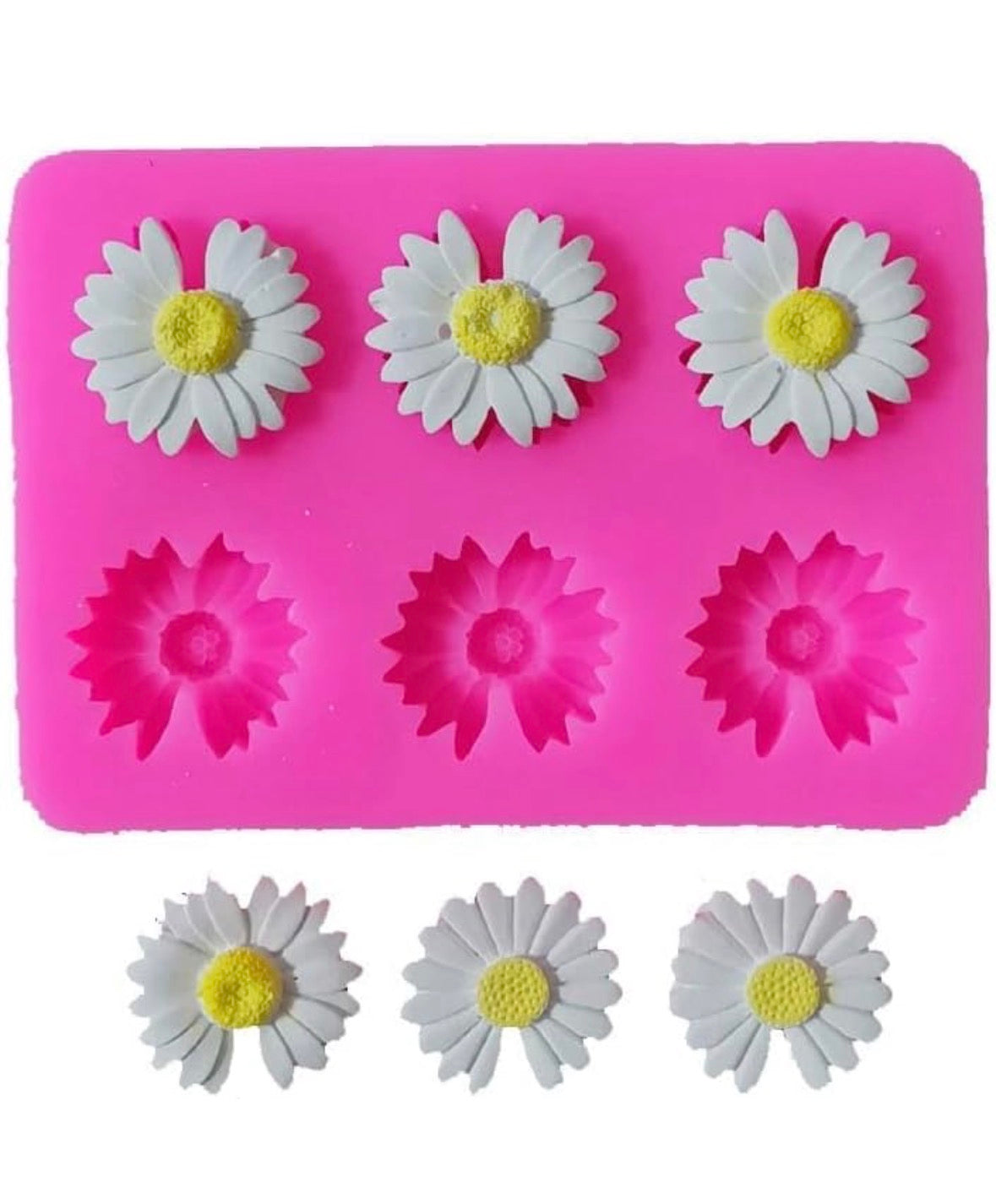 Daisy Flower Silicone Candle Mould – Multi Cavity