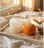 Motichoor Laddu Shape Silicone Candle Making Mould