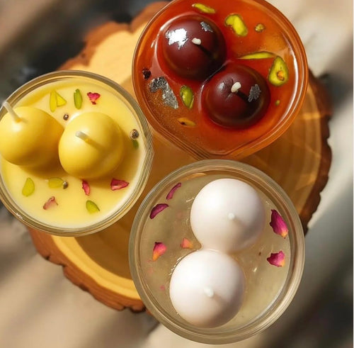 3-in-1 Indian Sweets Candle Mould (Rasgulla, Gulabjamun, Rasmalai)
