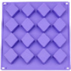 Kaju Katli Diamond Candle Mould – 16 Cavity