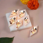 Kaju Katli Diamond Candle Mould – 16 Cavity