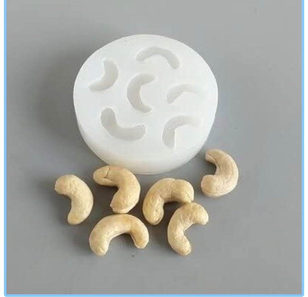 Cashew Shape Silicone Candle Mould