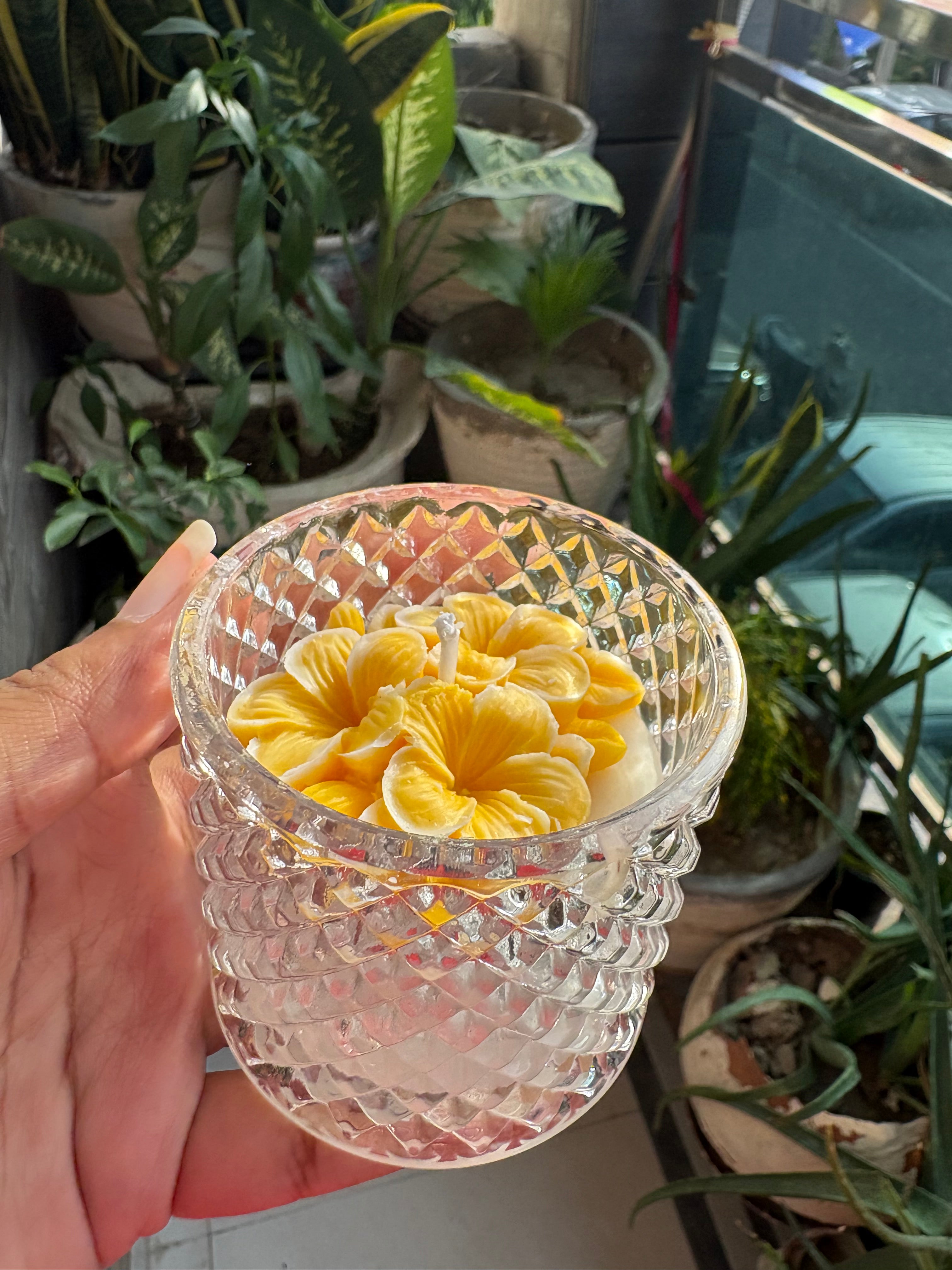 Crystal Glass Jar Candle – Soy Wax